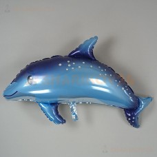 Шар (37''/94 см) Фигура, Дельфин, Синий